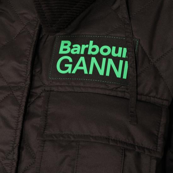 26SS 바버 X 가니 롱패딩 LQU1890 BK11 BLACK CLASSIC TARTAN - BARBOUR X GANNI