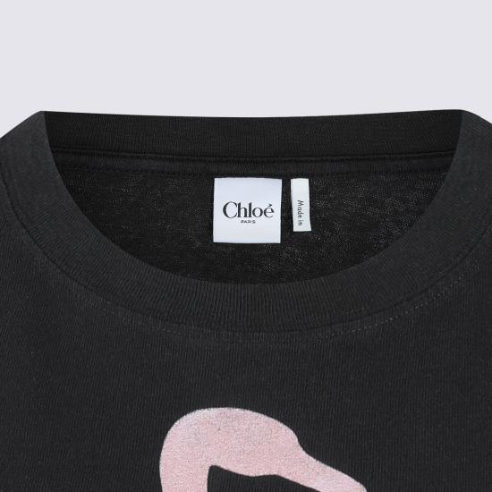 26SS 끌로에 반팔 티셔츠 CH26SJH08194 070 ASH BLACK - CHLOE