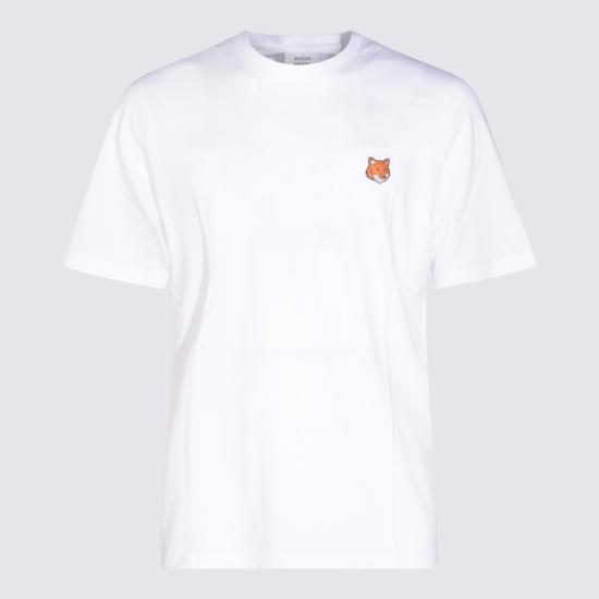 26SS 메종키츠네 폭스 헤드 레귤러 티셔츠 PM00107 KJ7026P100 White