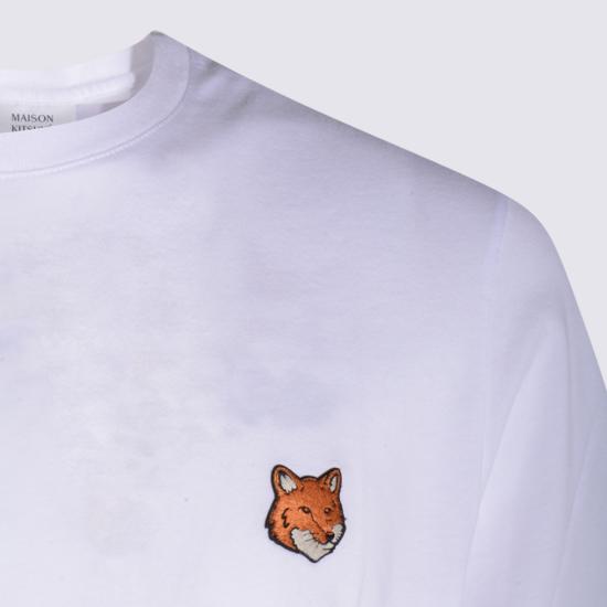 26SS 메종키츠네 폭스 헤드 레귤러 티셔츠 PM00107 KJ7026P100 White - MAISON KITSUNE