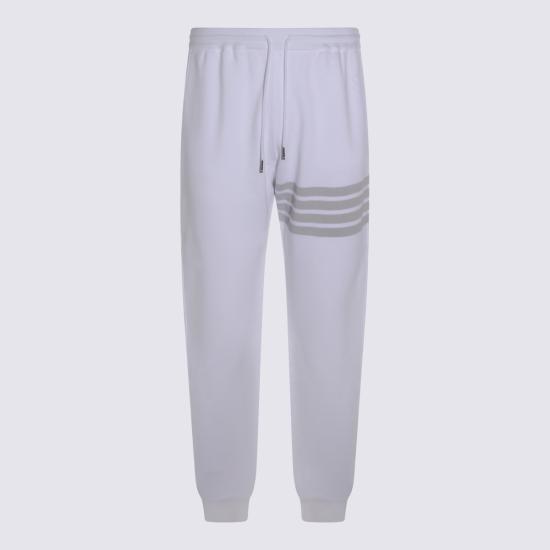 26SS 톰브라운 솔리드 루프백 오버다이 4바 스웨트팬츠 MJQ243A J0007100 WHITE - THOM BROWNE