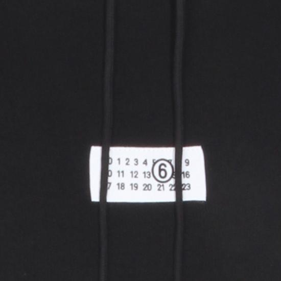 26SS MM6 메종마르지엘라 뉴메릭 후드 티셔츠 SH0GU0033 M25025900 BLACK - MM6 MAISON MARGIELA