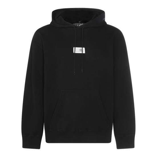 26SS MM6 메종마르지엘라 뉴메릭 후드 티셔츠 SH0GU0033 M25025900 BLACK