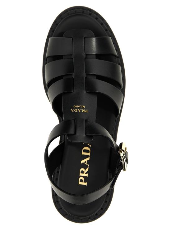 25SS 프라다 샌들 모놀리스  블랙 - PRADA