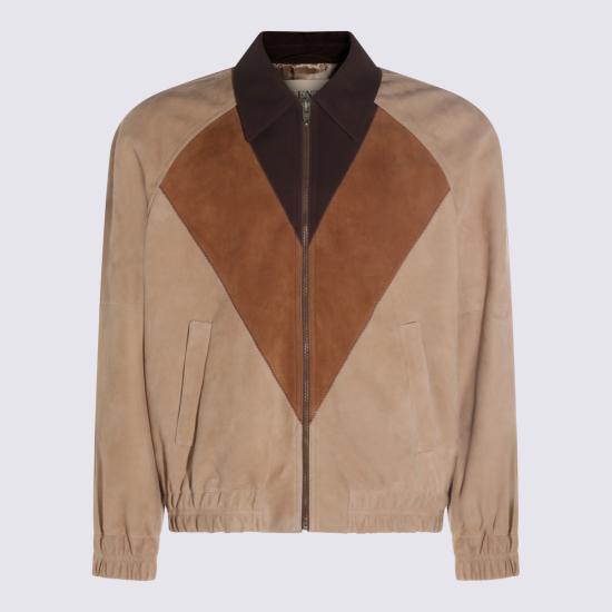 26SS 발렌티노 가라바니 가죽 자켓 8V3NB00V B8JD8X NATURAL - VALENTINO GARAVANI