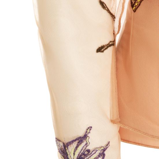 26SS 블루마린 긴팔 티셔츠 P644C262A F8209 CAMEL MULTI - BLUMARINE