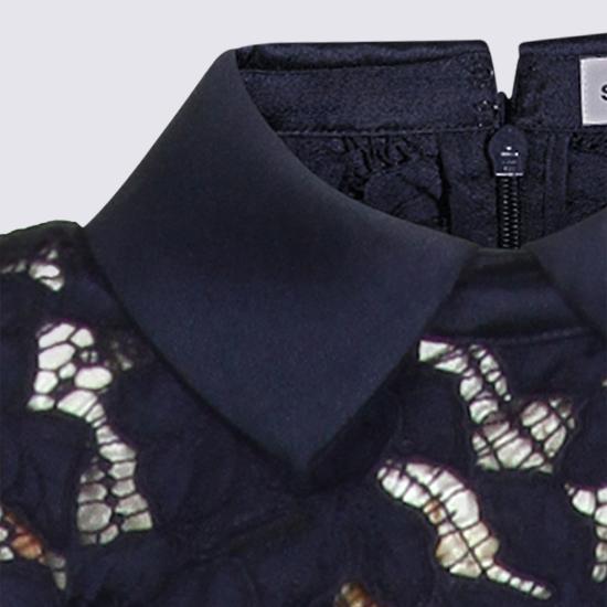 26SS 셀프 포트레이트 롱 원피스 RS26171MN NAVY Navy - SELF PORTRAIT