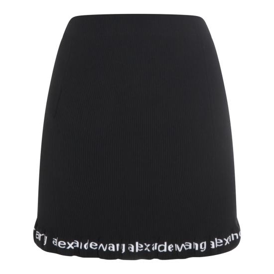 26SS 알렉산더 왕 미디 스커트 4KC1265047 001 BLACK - ALEXANDER WANG