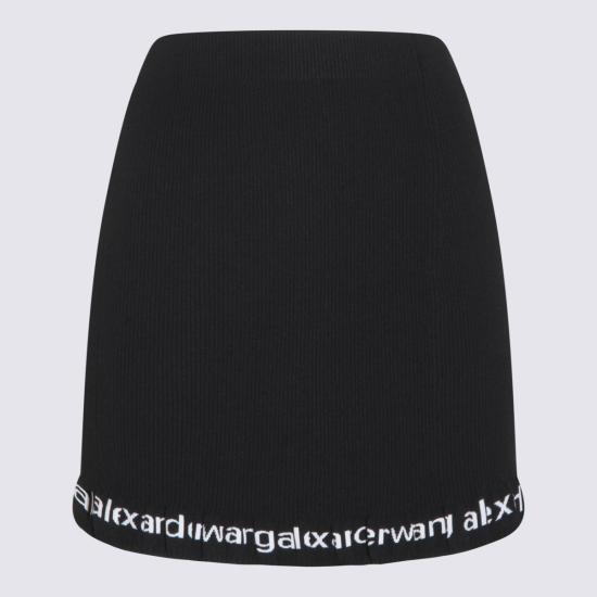 26SS 알렉산더 왕 미디 스커트 4KC1265047 001 BLACK - ALEXANDER WANG