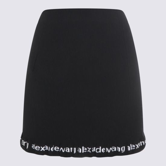 26SS 알렉산더 왕 미디 스커트 4KC1265047 001 BLACK - ALEXANDER WANG