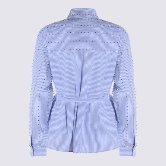 26SS 핑코 셔츠 106225 A32RZE5 BIANCO AZZURRO - PINKO