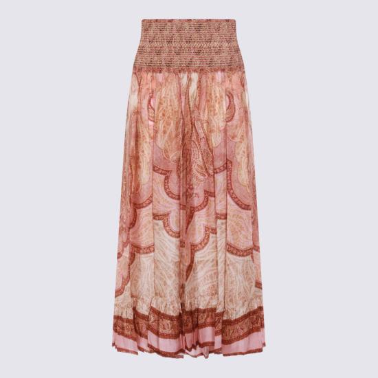26SS 짐머만 롱 스커트 5656SRS262 TBML TAPESTRY BURGUNDY MULTI - ZIMMERMANN