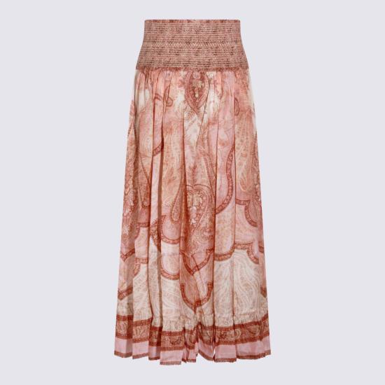 26SS 짐머만 롱 스커트 5656SRS262 TBML TAPESTRY BURGUNDY MULTI - ZIMMERMANN