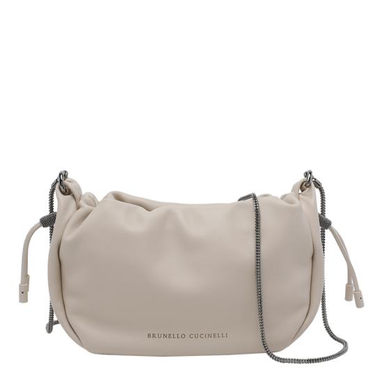 26SS 브루넬로 쿠치넬리 크로스백 MBGPD2667 C8905 White