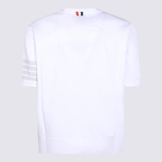 26SS 톰브라운 코튼 저지 4바 티 MJS303A J0253100 WHITE - THOM BROWNE