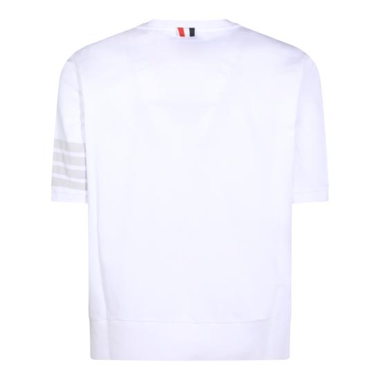 26SS 톰브라운 코튼 저지 4바 티 MJS303A J0253100 WHITE - THOM BROWNE