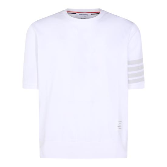26SS 톰브라운 코튼 저지 4바 티 MJS303A J0253100 WHITE