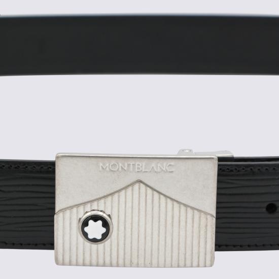 26SS 몽블랑 가죽 벨트 199092 BLACK Light Grey - MONTBLANC