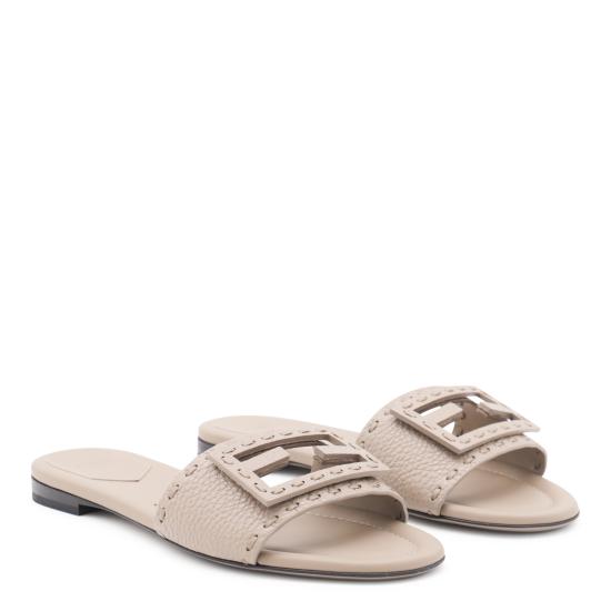 26SS 펜디 바게트 시에나 레더 슬라이드 8R8136 AQY2F1MXM TORTORA - FENDI