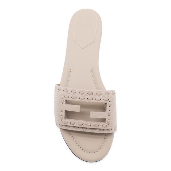 26SS 펜디 바게트 시에나 레더 슬라이드 8R8136 AQY2F1MXM TORTORA - FENDI