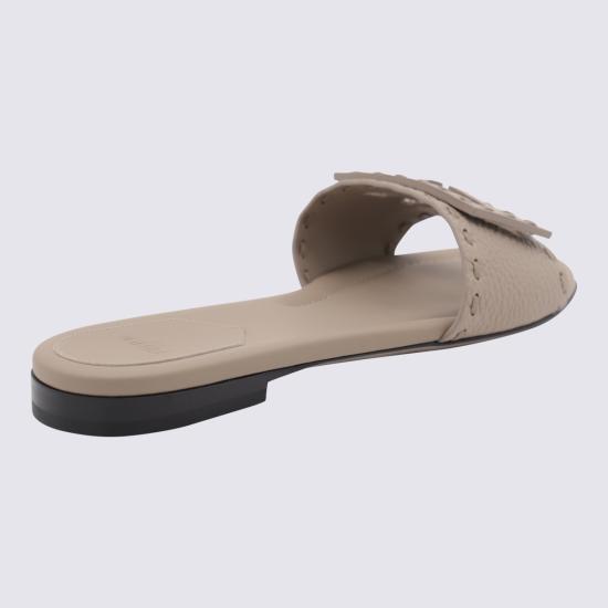26SS 펜디 바게트 시에나 레더 슬라이드 8R8136 AQY2F1MXM TORTORA - FENDI