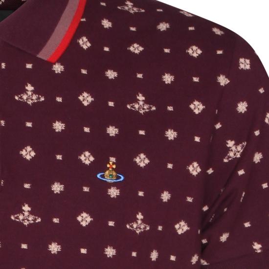 26SS 비비안웨스트우드 폴로 티셔츠 2H01000U J00AVO201 BURGUNDY - VIVIENNE WESTWOOD