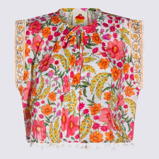 26SS 팜 리오 블라우스 344796 26012 BANANA FLOWERS OFF WHITE