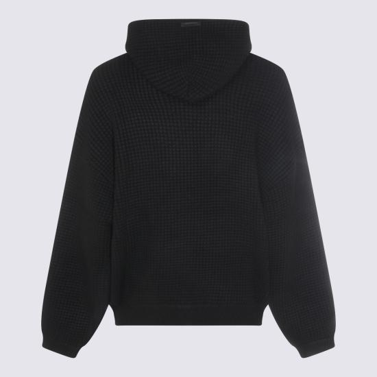 26SS 피어오브갓 헤비 와플 니트 90s 후드 티셔츠셔츠 192HO254361F VINTAGE BLACK - FEAR OF GOD