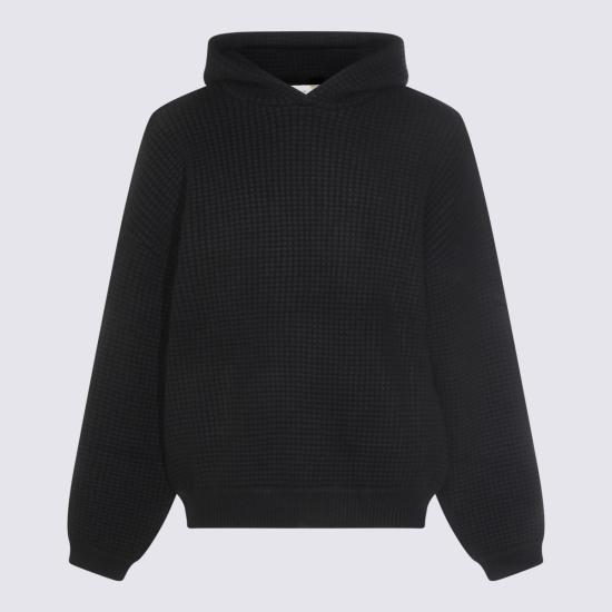 26SS 피어오브갓 헤비 와플 니트 90s 후드 티셔츠셔츠 192HO254361F VINTAGE BLACK