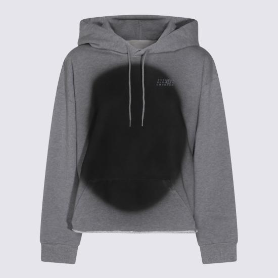 26SS MM6 메종마르지엘라 후드 티셔츠 S52GU0252 S25337853M GREY MELANGE - MM6 MAISON MARGIELA