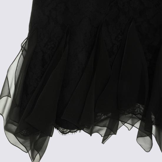 26SS 발렌티노 가라바니 미디 스커트 8B0RAF25 A6A0NO NERO - VALENTINO GARAVANI