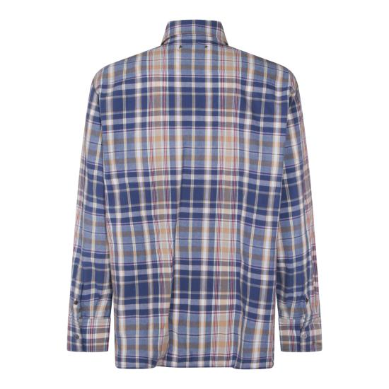 26SS 골든구스 긴팔 셔츠 GMP02639 P00234155724 NEW WHEAT INDIGO BLUE OLD RED - GOLDEN GOOSE