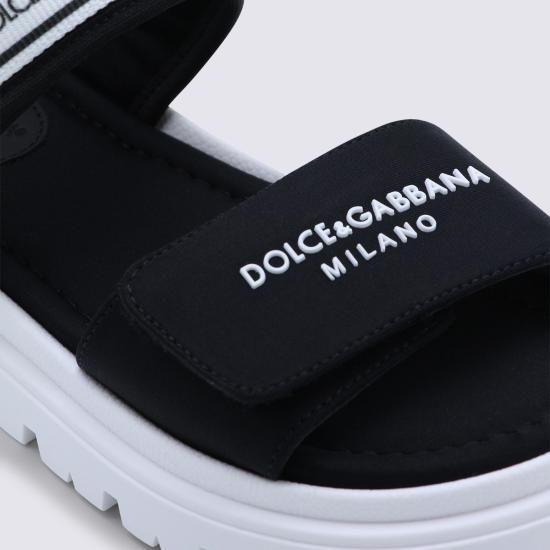 26SS [키즈] 돌체앤가바나 샌들 DA5249 AE92889690 Nero bianco - DOLCE & GABBANA