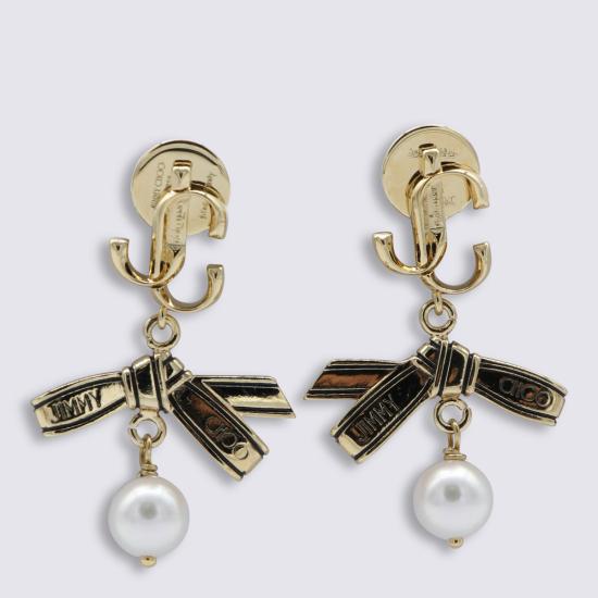 26SS 지미추 이어링 RBNPEARLEARRING JKI1C1043 GOLD BLACK WHITE