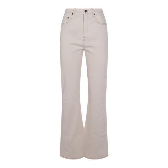 26SS 버버리 하이 라이즈 부츠컷 진 8118523 C3997 WHITE