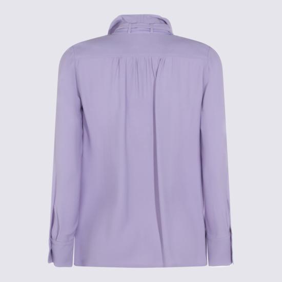 26SS 엘리자베타프랜치 블라우스 CA14661E2 EV7 Lilla - ELISABETTA FRANCHI