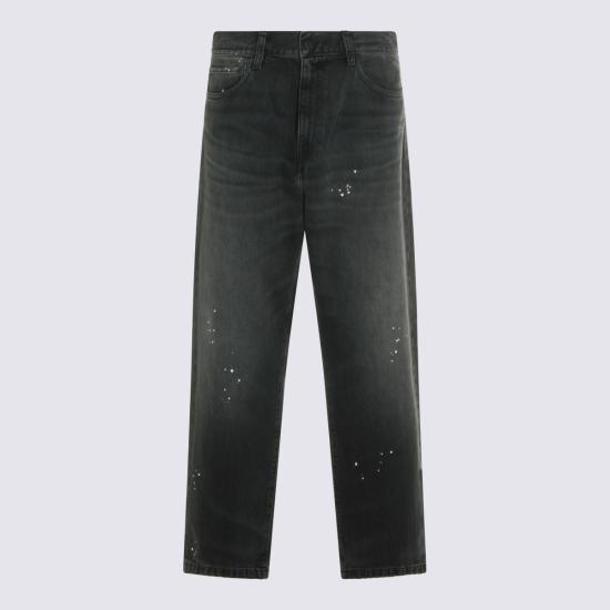 26FW 칼하트 WIP 데님 팬츠 I034733 89EJ DESTROY WASH BLACK