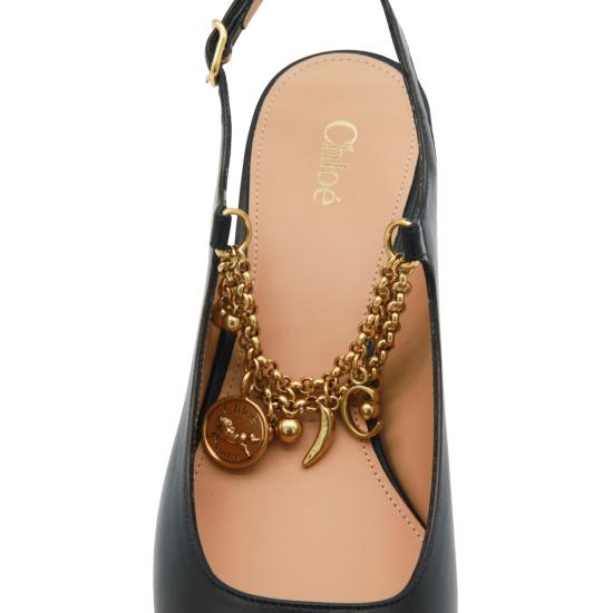 25FW 끌로에 힐/펌프스 CH25A11VRI 001 BLACK - CHLOE