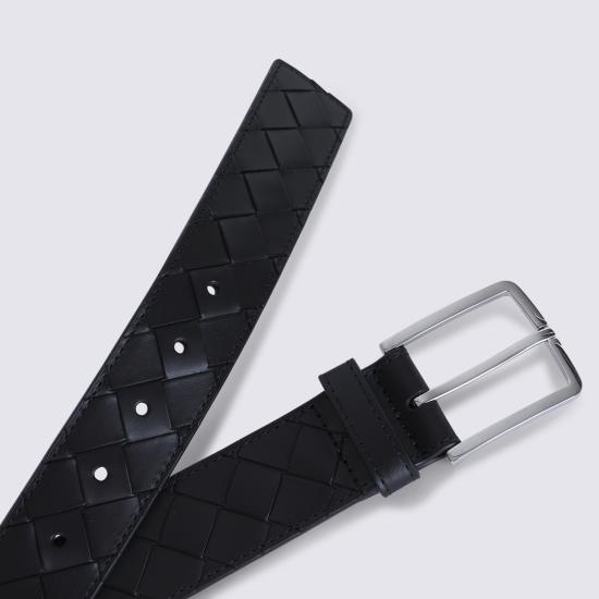26SS 보테가베네타 인트레치아토 레더 벨트 609182 V4KF18803 - BOTTEGA VENETA