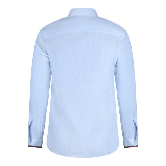 26SS 구찌 웹 디테일 스트라이프 코튼 셔츠 852707 ZAS5W4305 - GUCCI