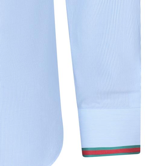26SS 구찌 웹 디테일 스트라이프 코튼 셔츠 852707 ZAS5W4305 - GUCCI