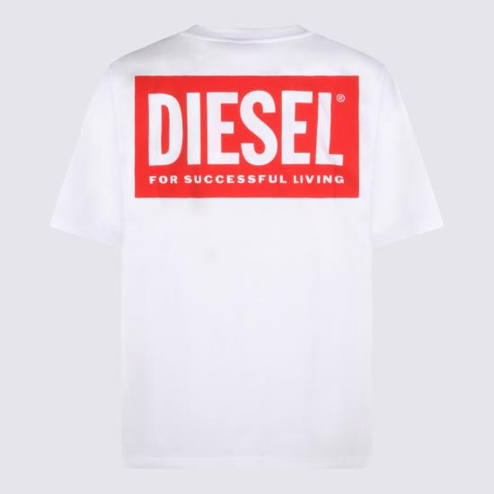 26SS 디젤 t-boxt-bisk 반팔 티셔츠 A20036 0EPCA100 White - DIESEL