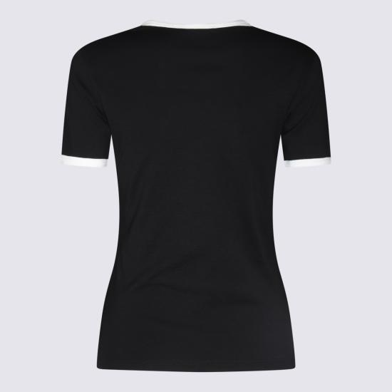 26SS 쿠레쥬 반팔 티셔츠 VESJTS017 JS00709901 BLACK HERITAGE WHITE - COURREGES