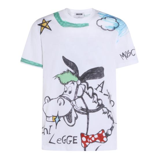 26SS 모스키노 반팔 티셔츠 261ZZ0705 02411888 WHITE