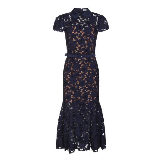 26SS 셀프 포트레이트 롱 원피스 RS26171MN NAVY