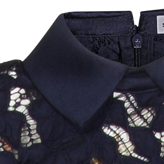 26SS 셀프 포트레이트 롱 원피스 RS26171MN NAVY - SELF PORTRAIT