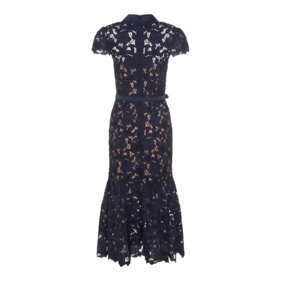 26SS 셀프 포트레이트 롱 원피스 RS26171MN NAVY - SELF PORTRAIT