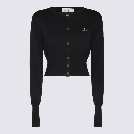 26SS 비비안웨스트우드 베아 크롭드 가디건 1803002U Y001AN402 BLACK - VIVIENNE WESTWOOD