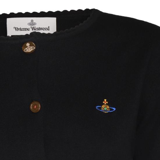26SS 비비안웨스트우드 베아 크롭드 가디건 1803002U Y001AN402 BLACK - VIVIENNE WESTWOOD