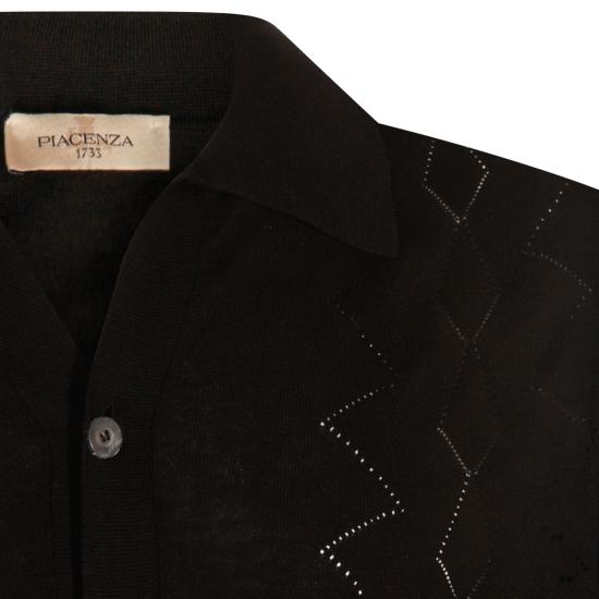 26SS 피아젠차 긴팔 셔츠 M1020016001 006999 Nero - PIACENZA 1733